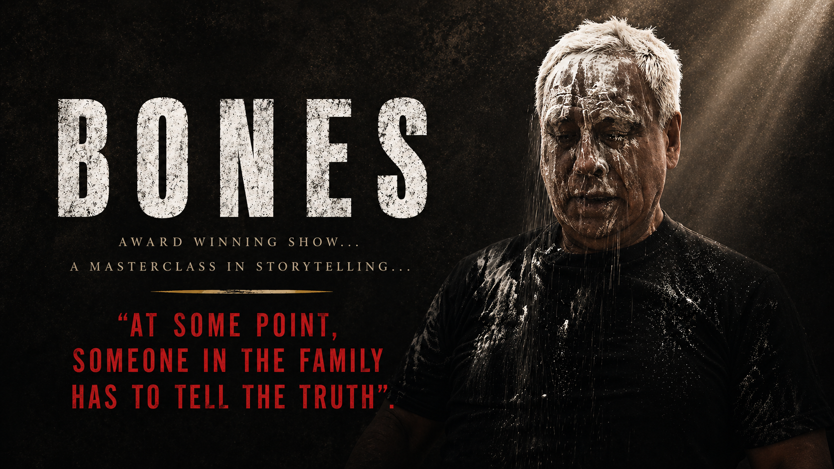BONES a one man play by Julian Noel