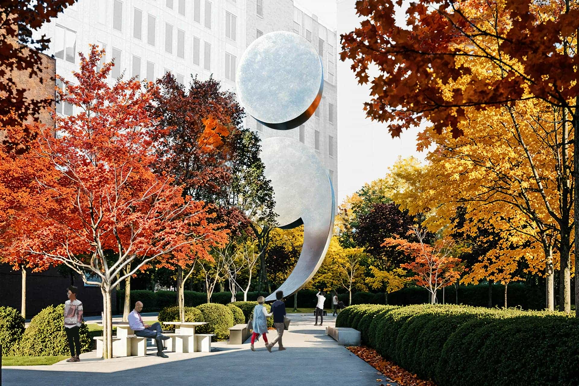 Design for Cindy's Grove. A new addition to Pritzker Park in Chicago.