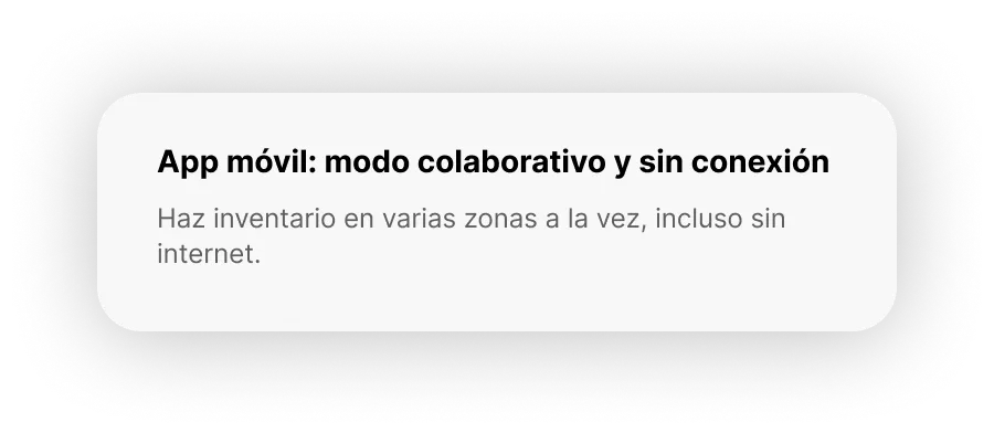 Modo colaborativo y sin conexión