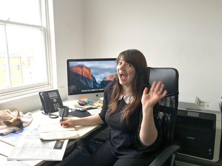 Girl Powering-Up the Web Team