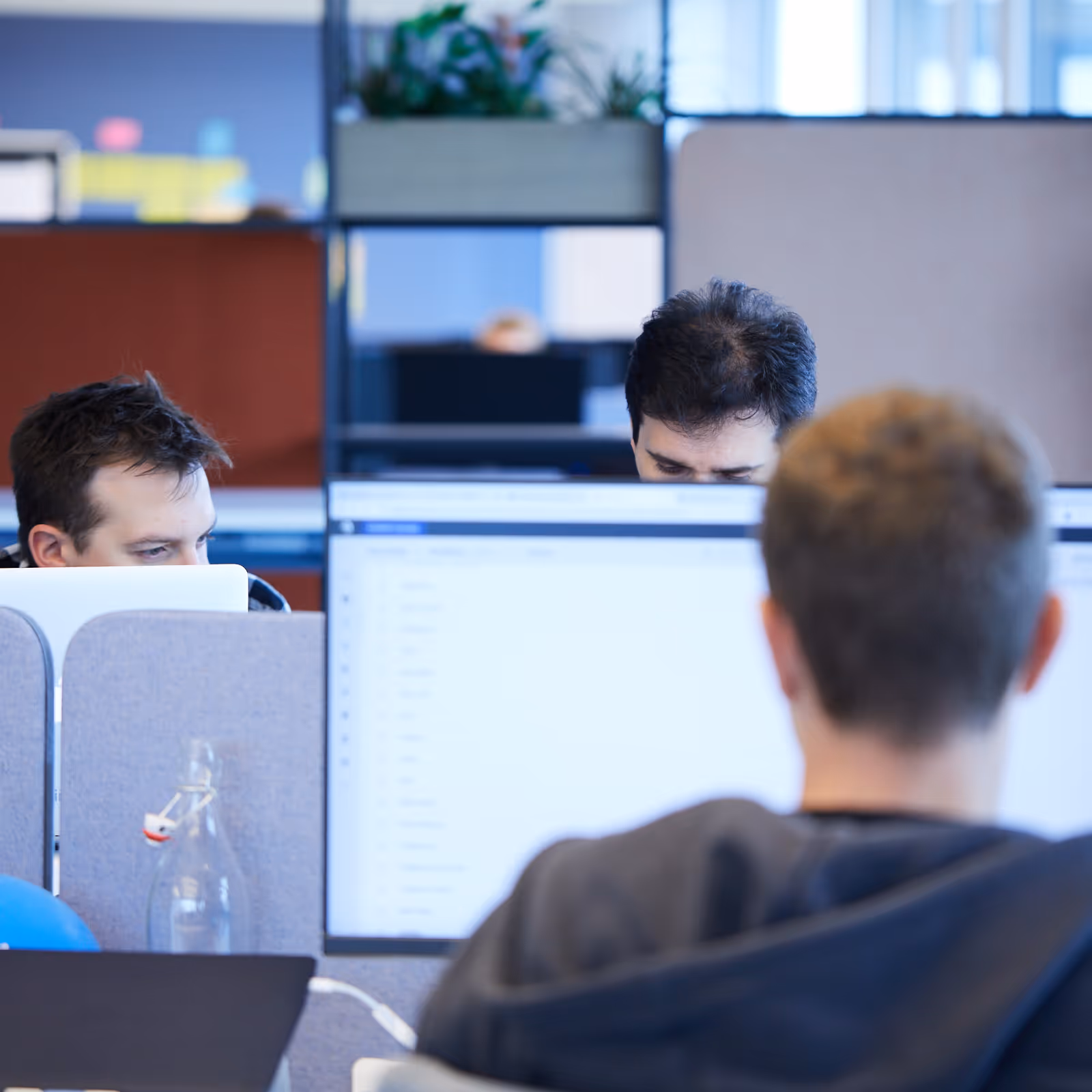 3 Kollegen am Arbeiten im Büro