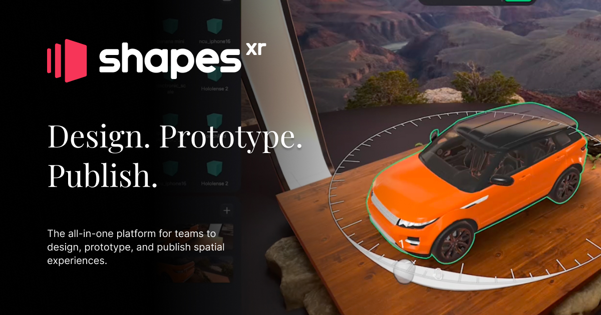 ShapesXR collaborative spatial design and prototyping tool