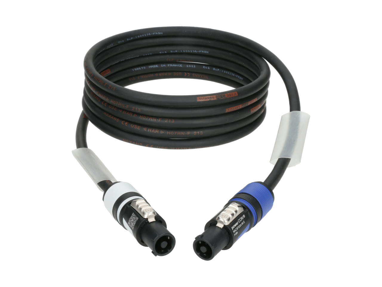 PowerCon Blue to Gray - 14 Gauge - 10'