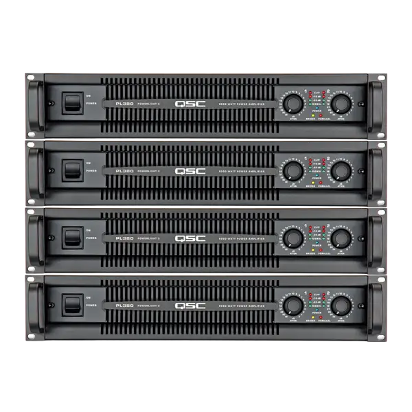 QSC PL380 Quad Amp Rack
