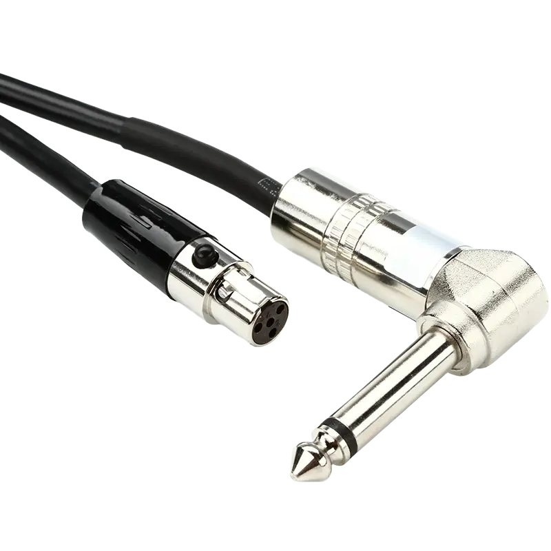 TA4F to Right Angle 1/4" Instrument Cable