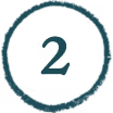 Bold number 2 inside a dark teal circle on a white background.