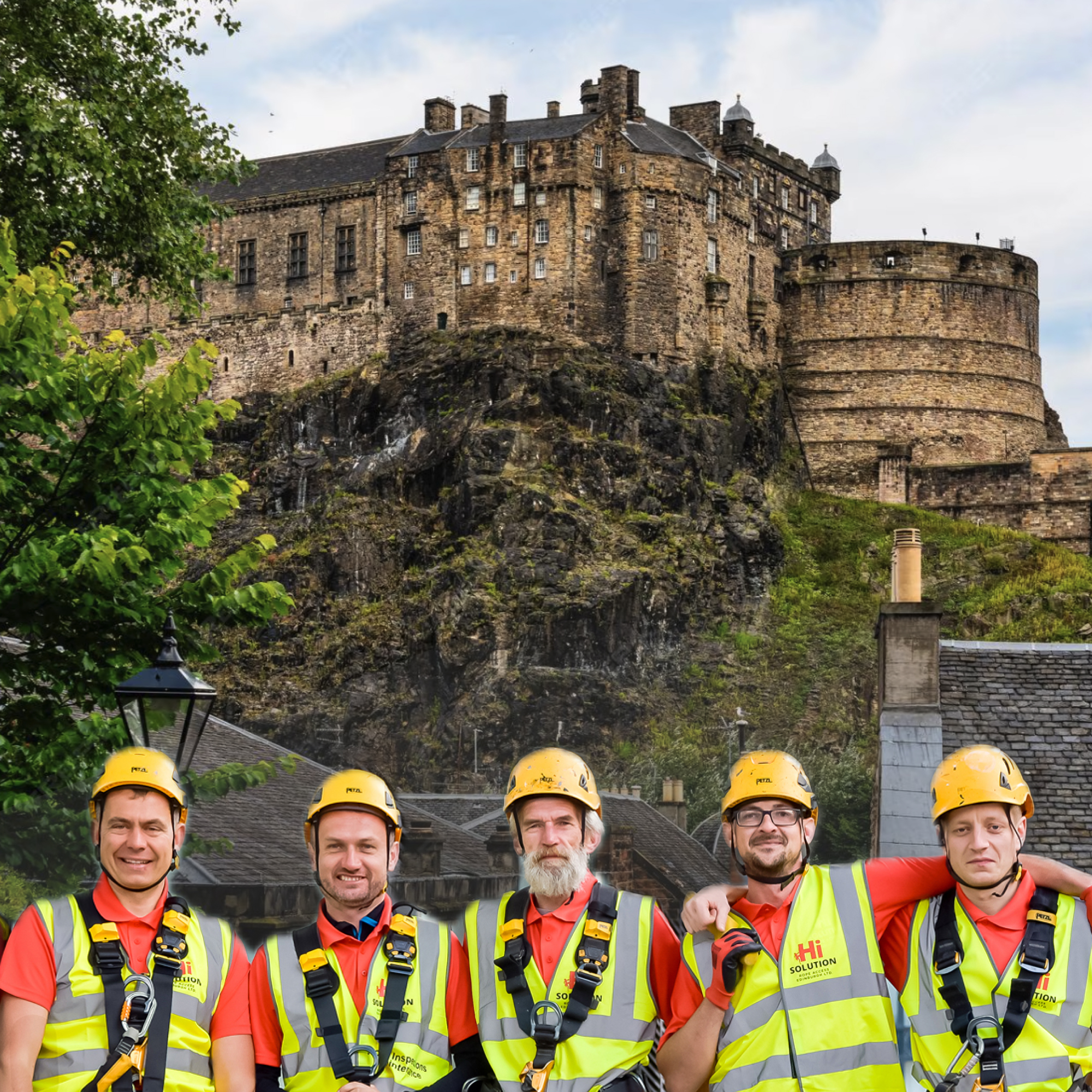 Example of rope access services in Edinburgh