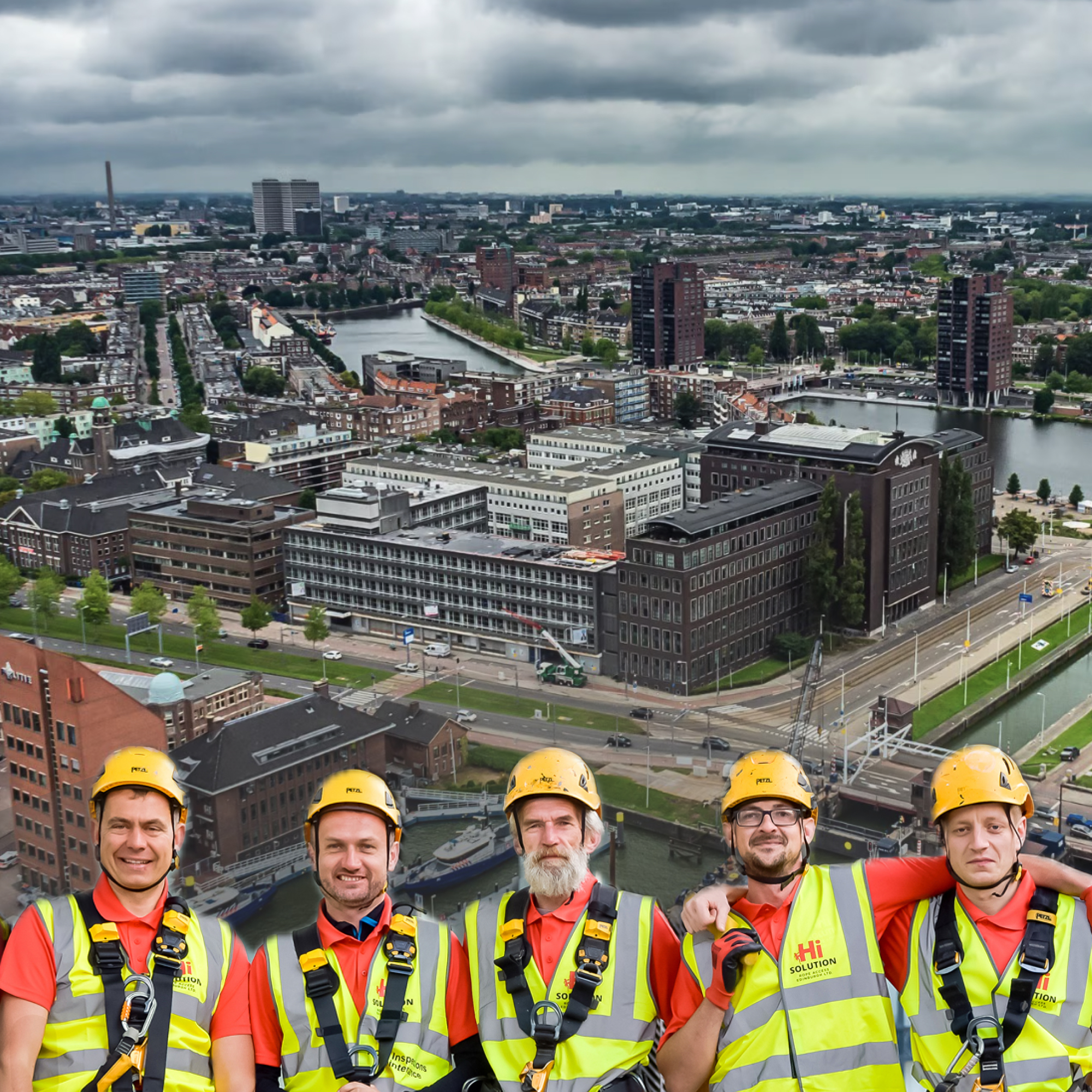 Example of rope access services in Glasgow