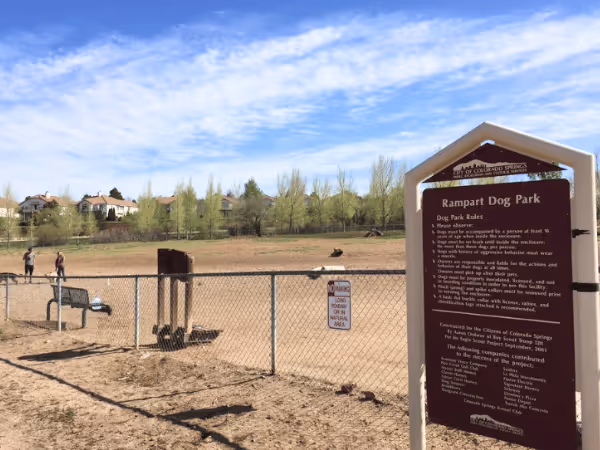A photo of Rampart Dog Park, one of the dog parks in Colorado Springs