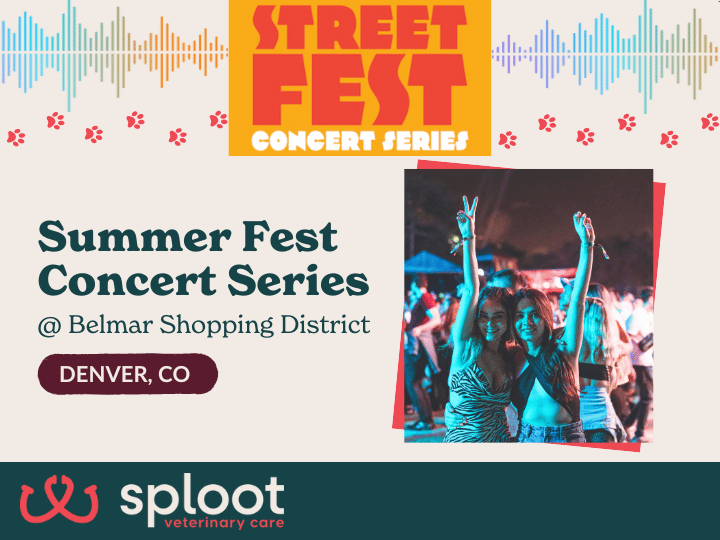 Join us at Belmar for live music, fun, and freebies! Stop by Sploot’s booth for some fun surprises!
