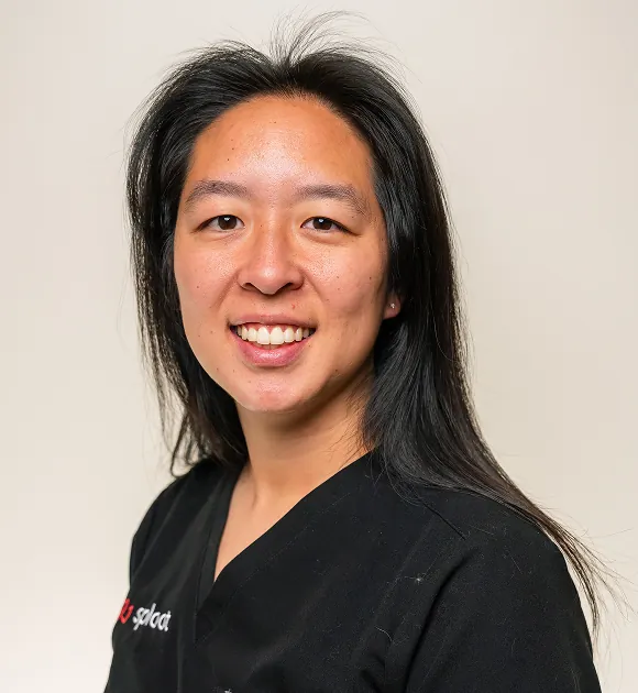  headshot of Dr. Jessica Apted, DVM, the compassionate Medical Director of Sploot