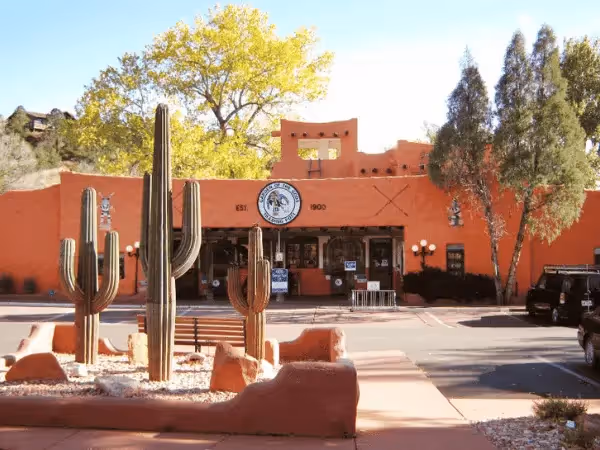 The outside of the Garden of the Gods Trading Post, a dog-friendly store in Colorado Springs