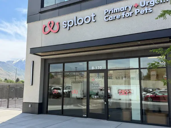 The outside of Sploot Veterinary Care - Holladay, one of the best dog veterinarians in Salt Lake City, Utah that offers drop-off urgent care