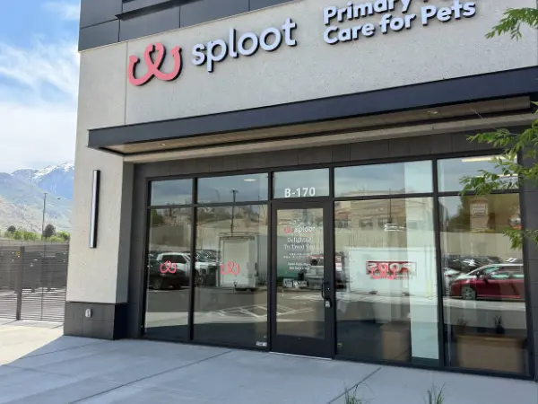 A photo of the outside of Sploot Veterinary Care, one of the best dog veterinarians in Salt Lake City, Utah