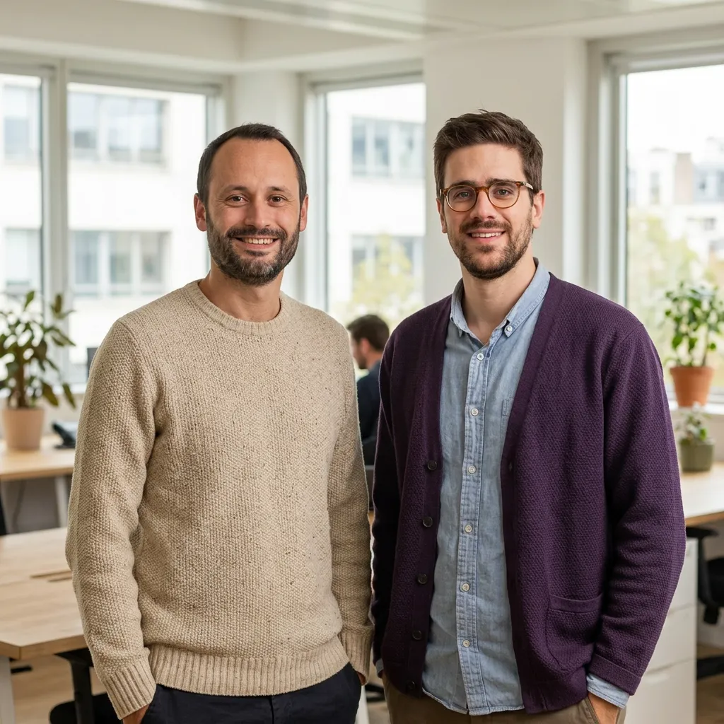 Julien et Louis, les deux cofondateur du CRM pour PME anaba