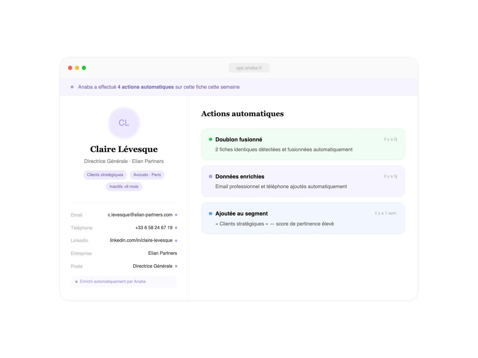 Le CRM automatique pour avocat