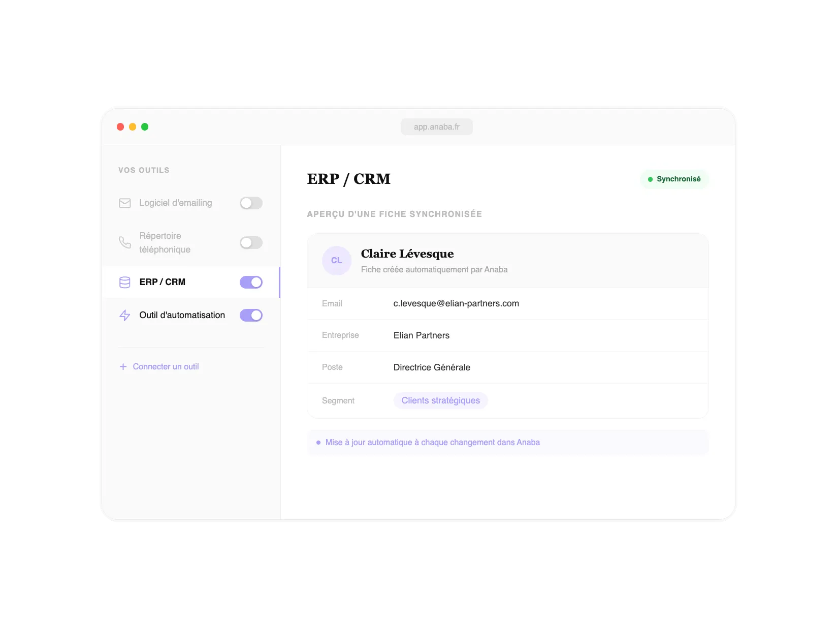Le CRM Anaba est idéal pour tous les métiers de services
