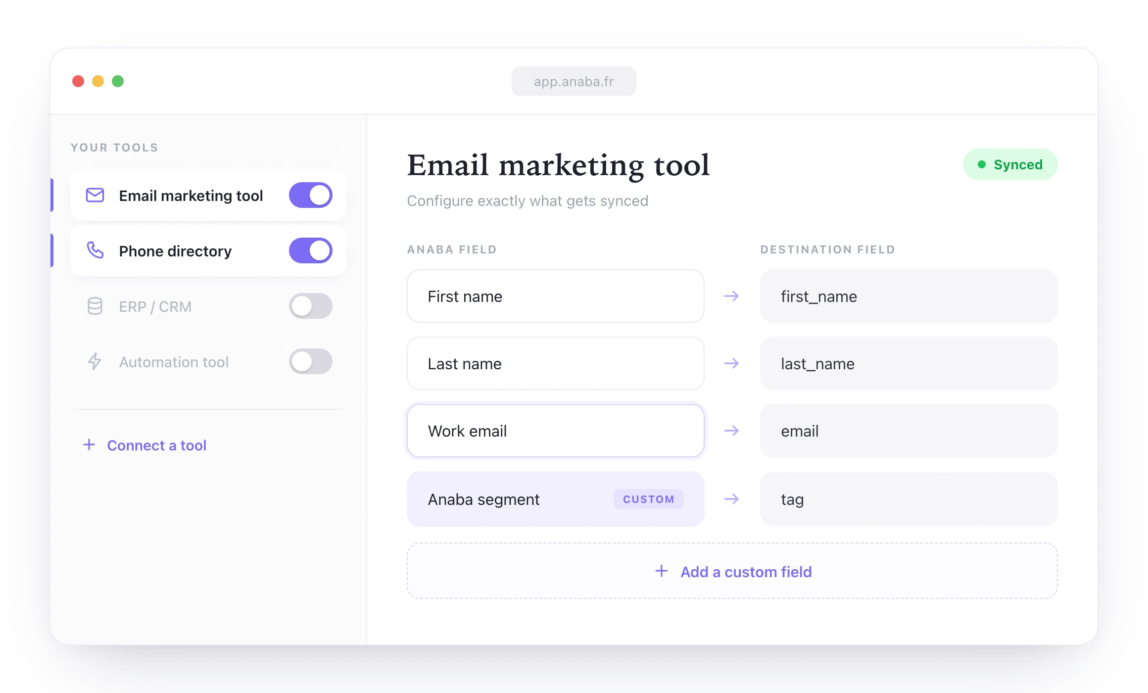 Integrations between marketing tools and CRM for SMEs | Anaba
