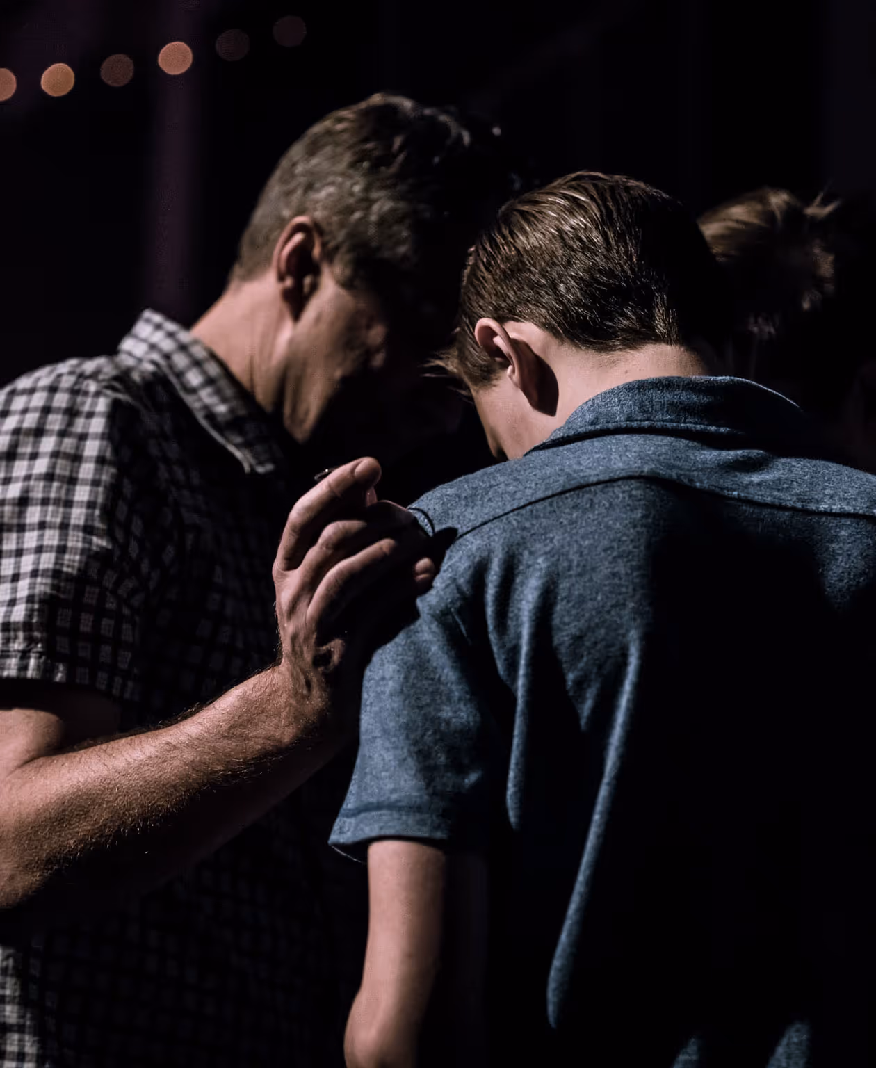Photo of people praying together