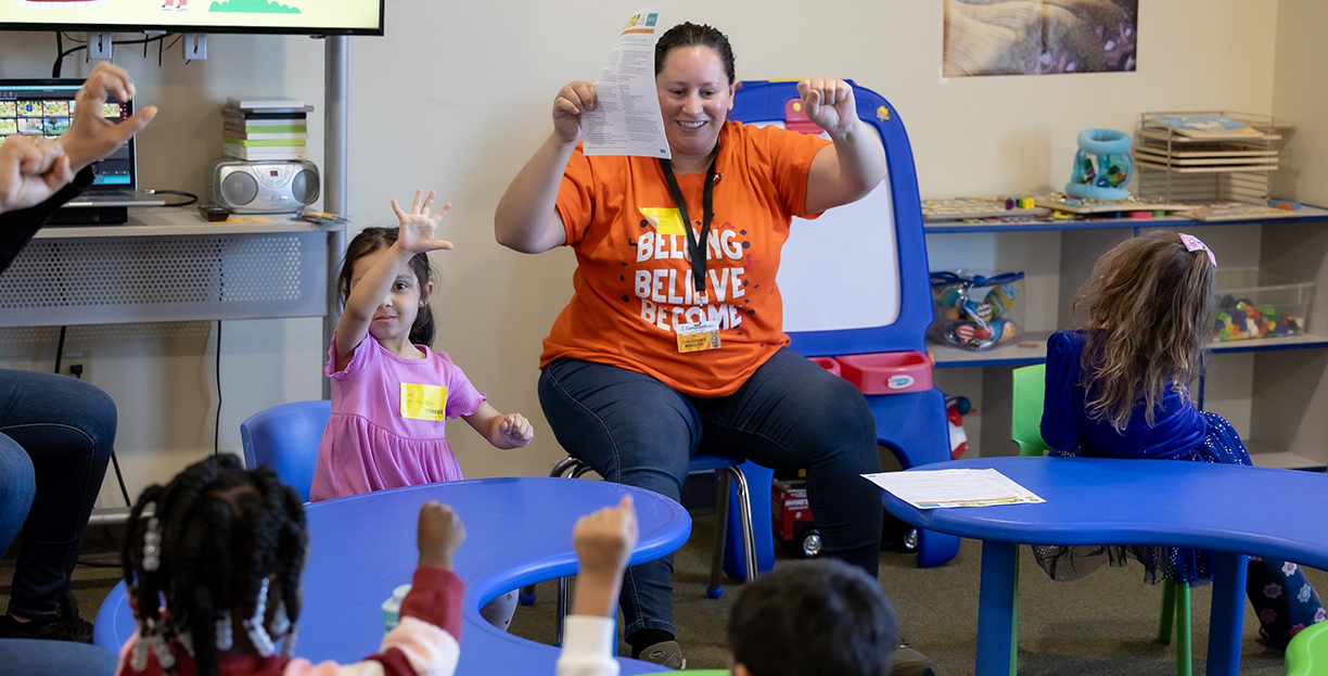 kids worshiping and dancing