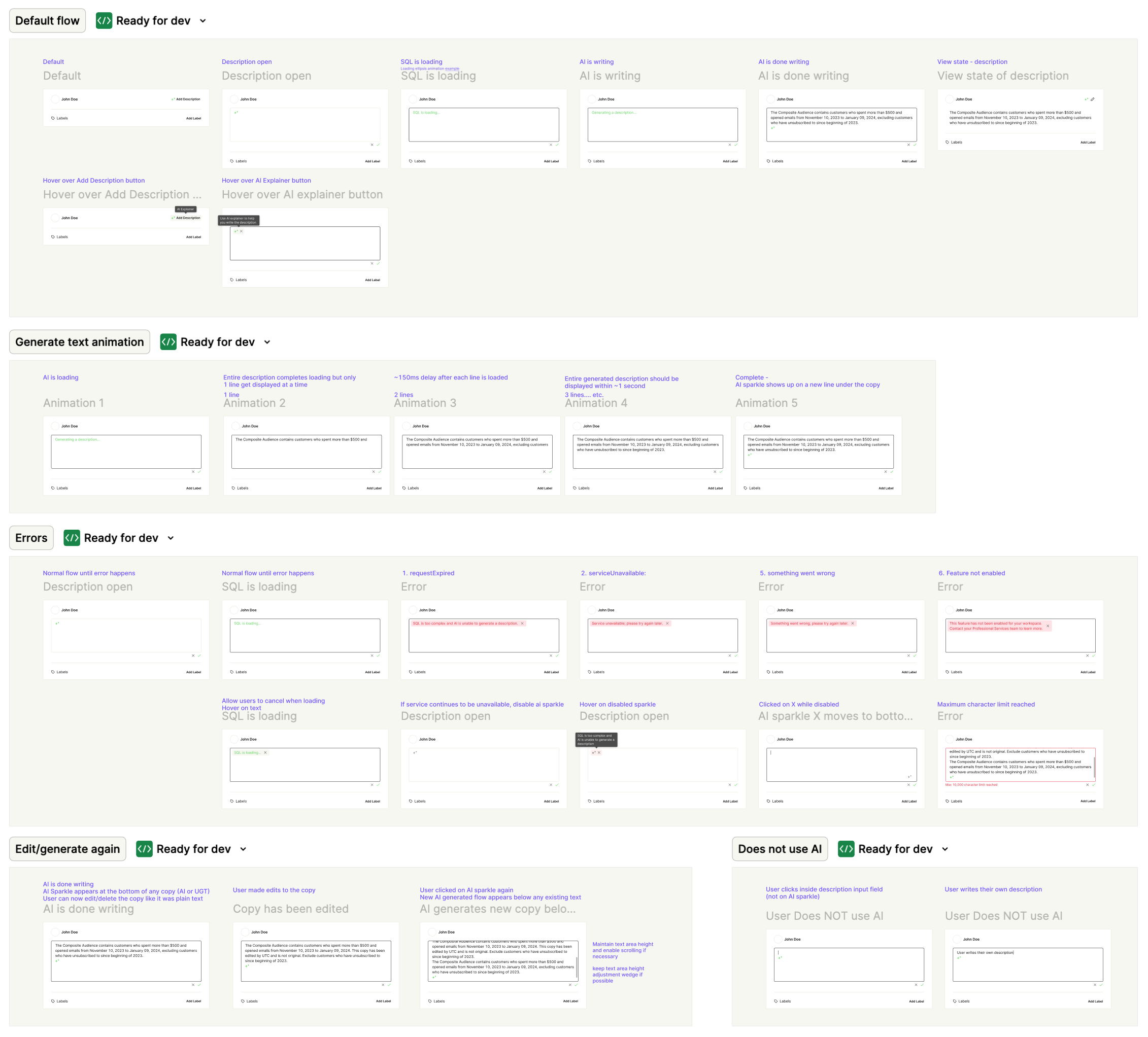 Ready for dev