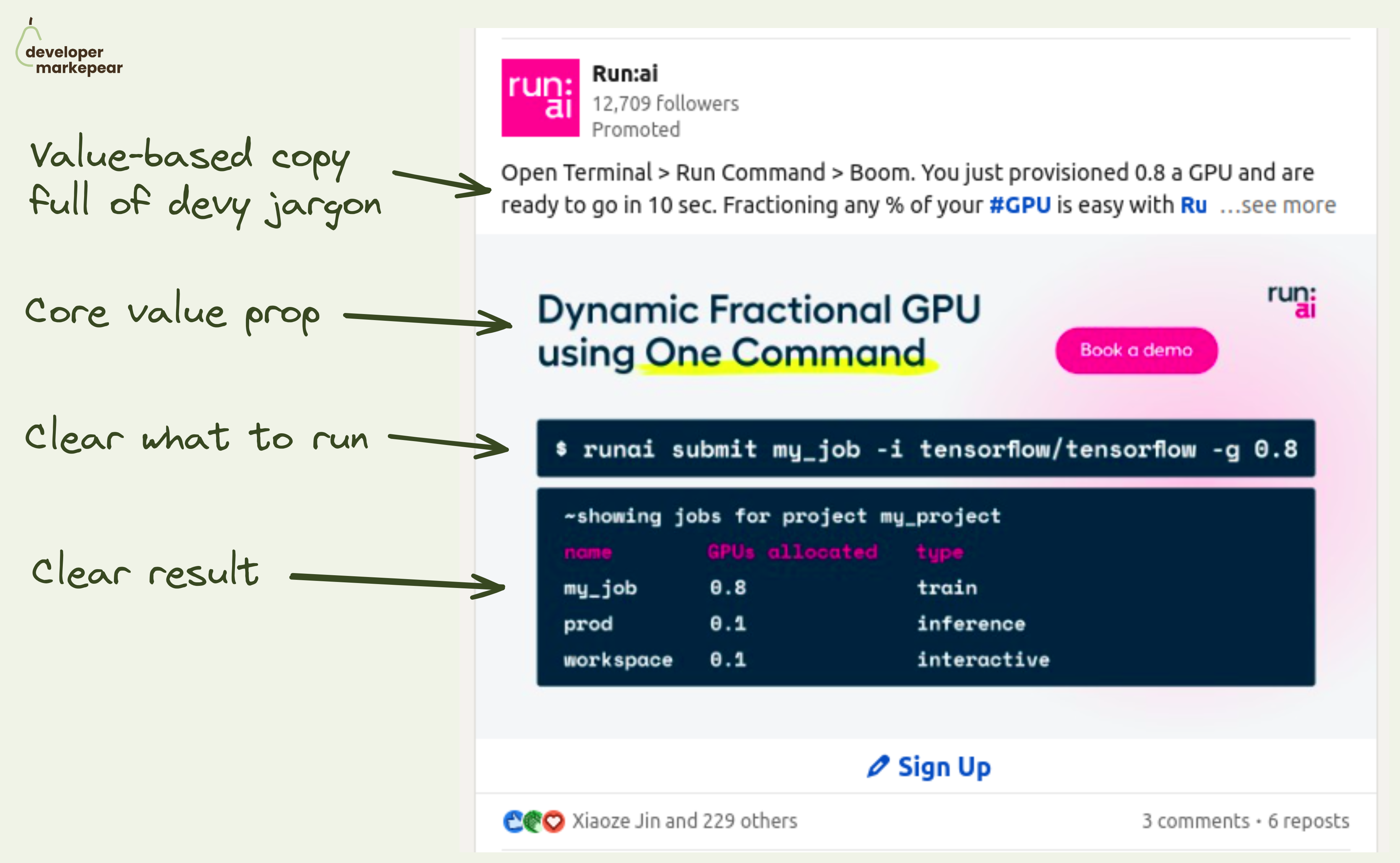 Developer Markepear testimonials
