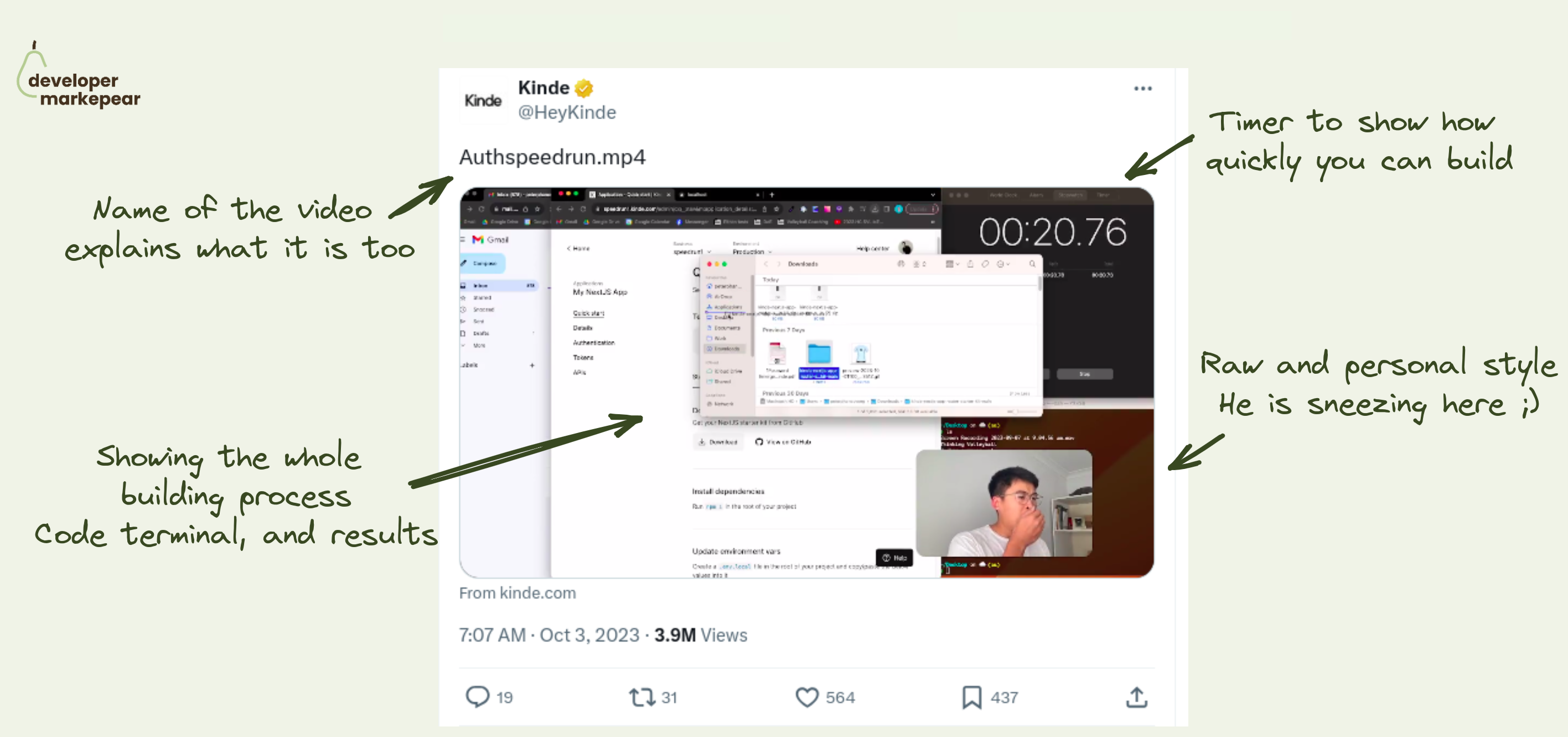 Developer Markepear testimonials