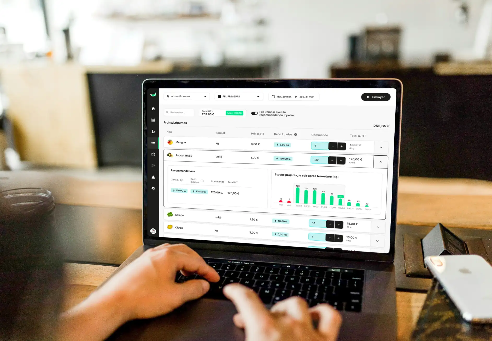 How do sales forecasts impact stock and staff management?
