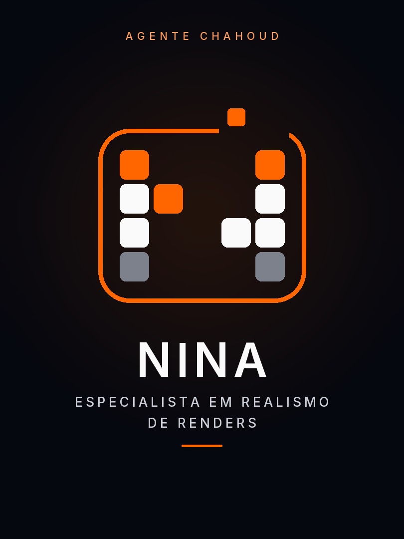 Nina, agente de IA especialista em realismo de renders