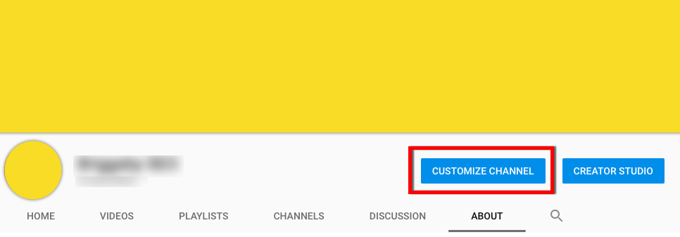 Click to Customize YouTube Channel