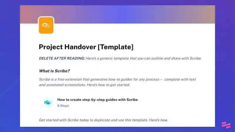 Pr‎oject handover template: project plan templates