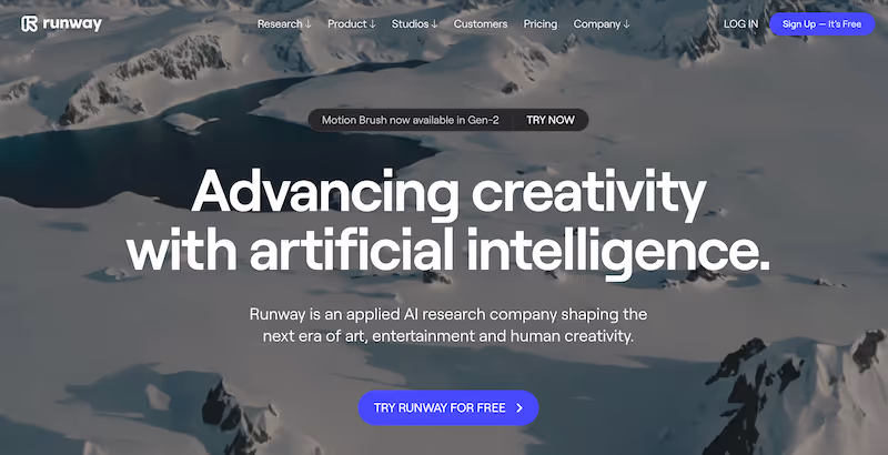 RunwayML: Generative AI examples
