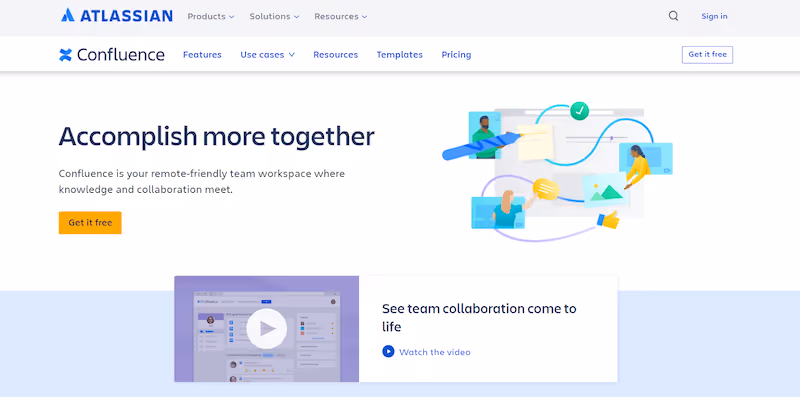 Confluence knowledge base management