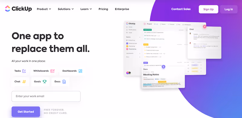ClickUp: workflow management Chrome extensions