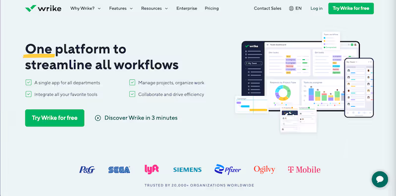 Wrike: workflow management Chrome extensions