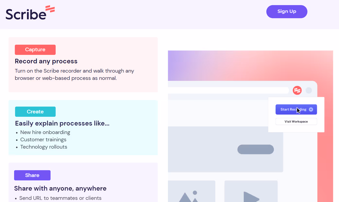Scribe screen recorder tool