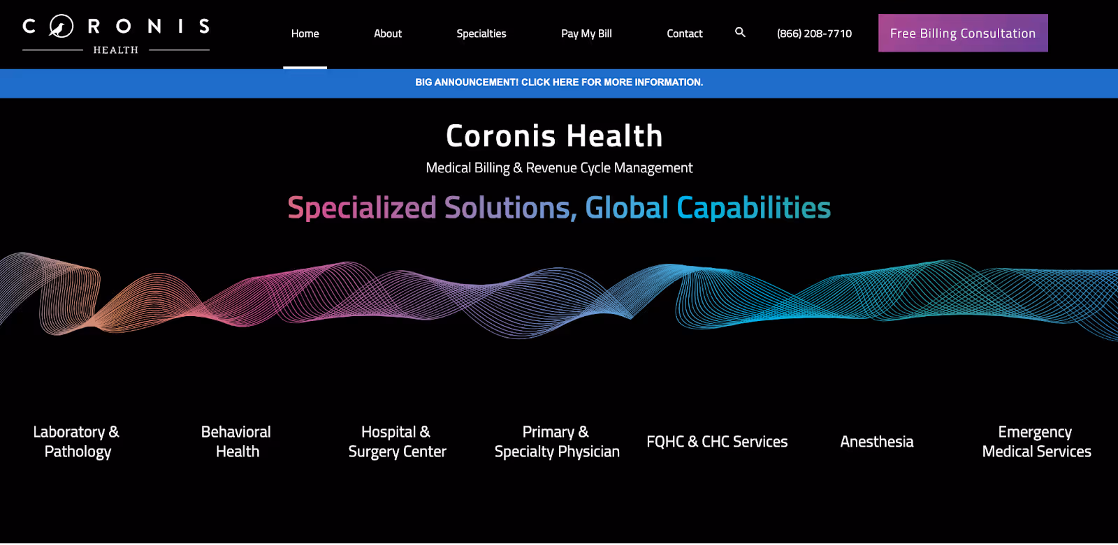 digital transformation example: Coronis Health