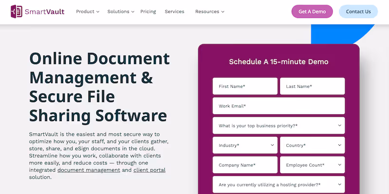 SmartVault: Accounting document management software