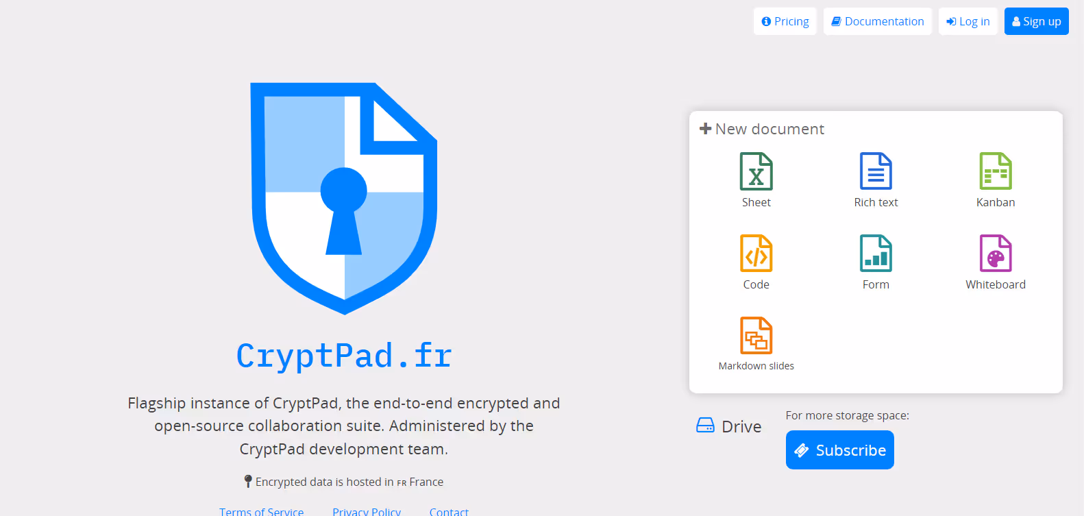 CryptPad - Google Docs alternatives