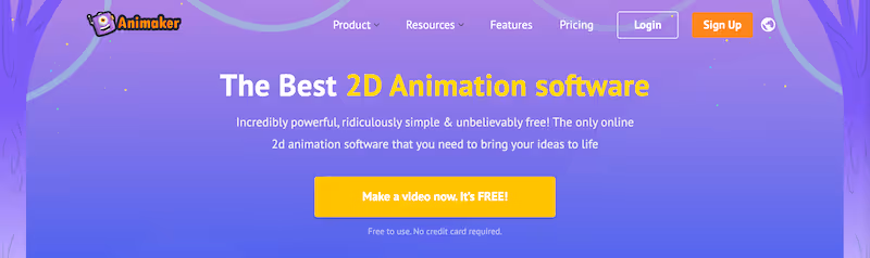 Animaker free training video software