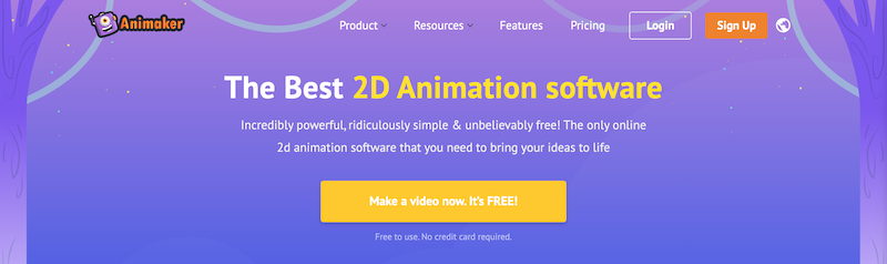 Animaker free training video software