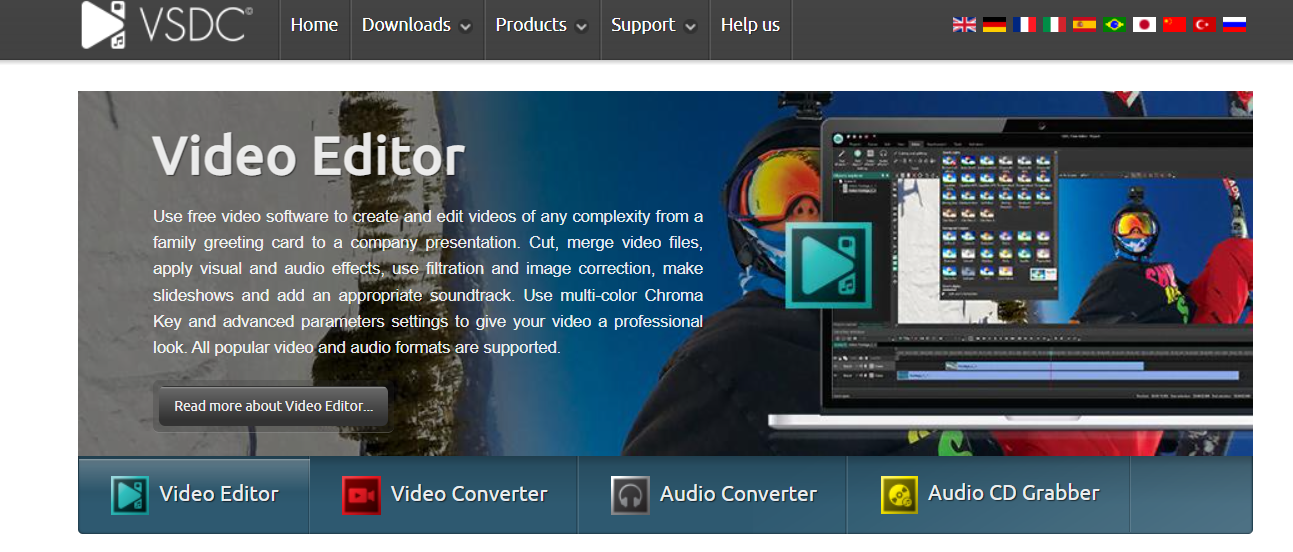 VSDC Video Editor free training video software