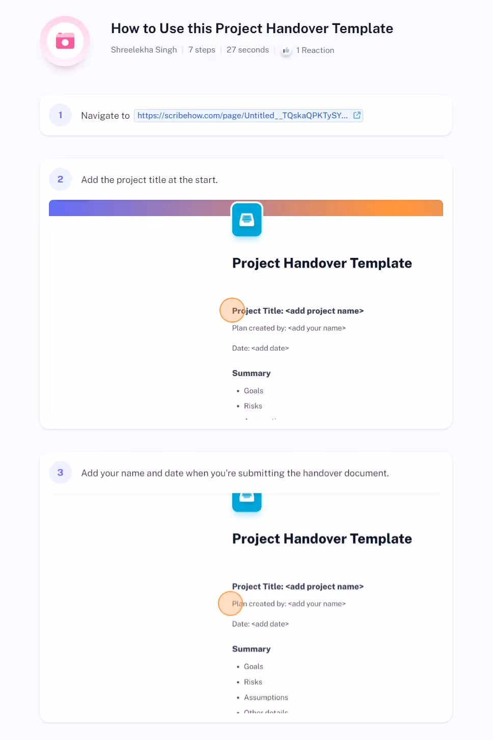Scribe Project Handover Template: UserGuiding alternatives