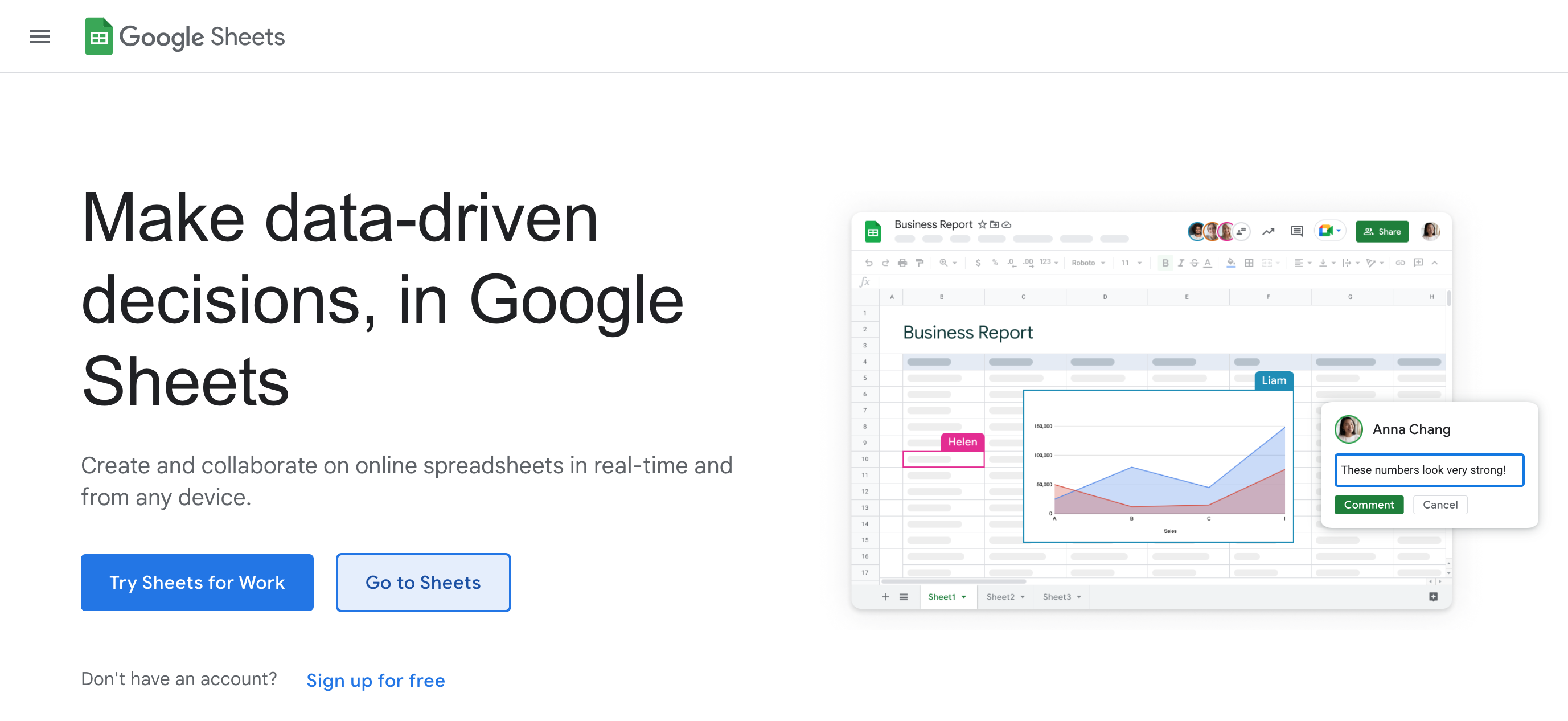 Google Sheets About Page: Make data-driven decisions in Google Sheets