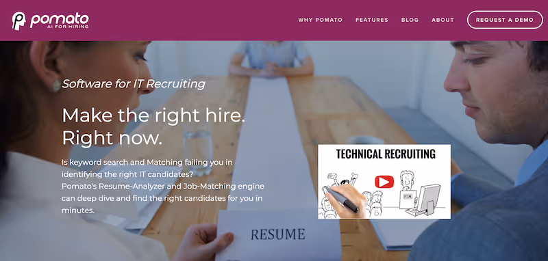 Pomato: AI Tools for Recruiting