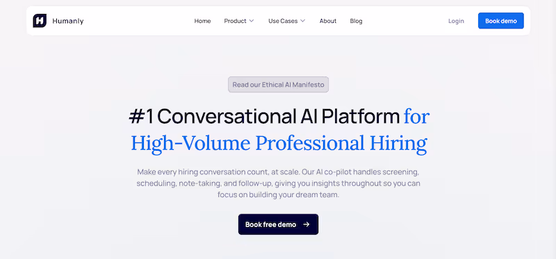 Humanly: AI Tools for Recruiting