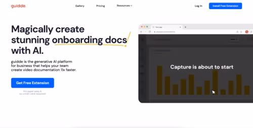 Guidde home page alternative to Windows step recorder