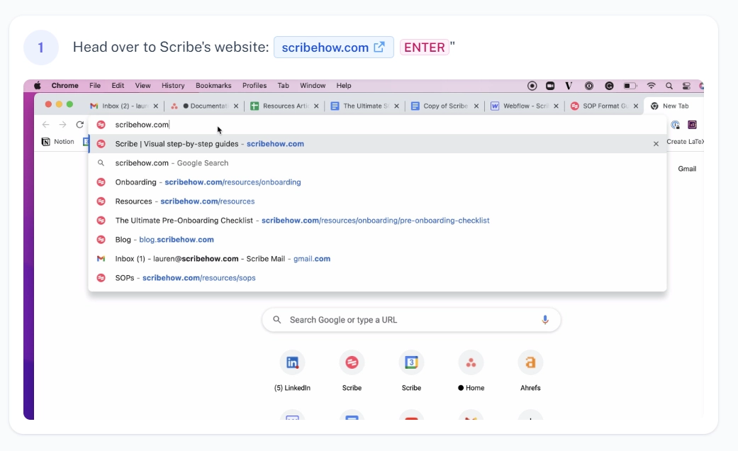 Build visual how-to guides in seconds with Scribe