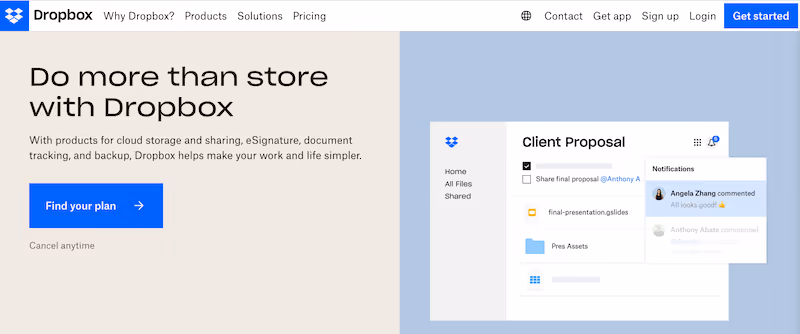 Dropbox Business - Document Management Software