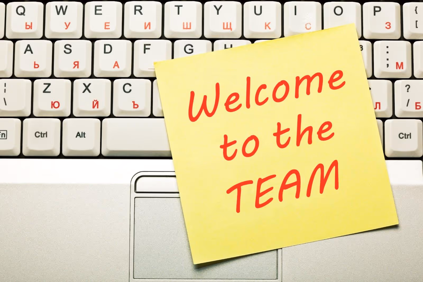 Be sure to welcome the employee to their new work environment. 